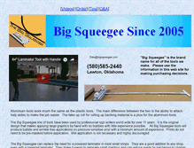 Tablet Screenshot of bigsqueegee.com